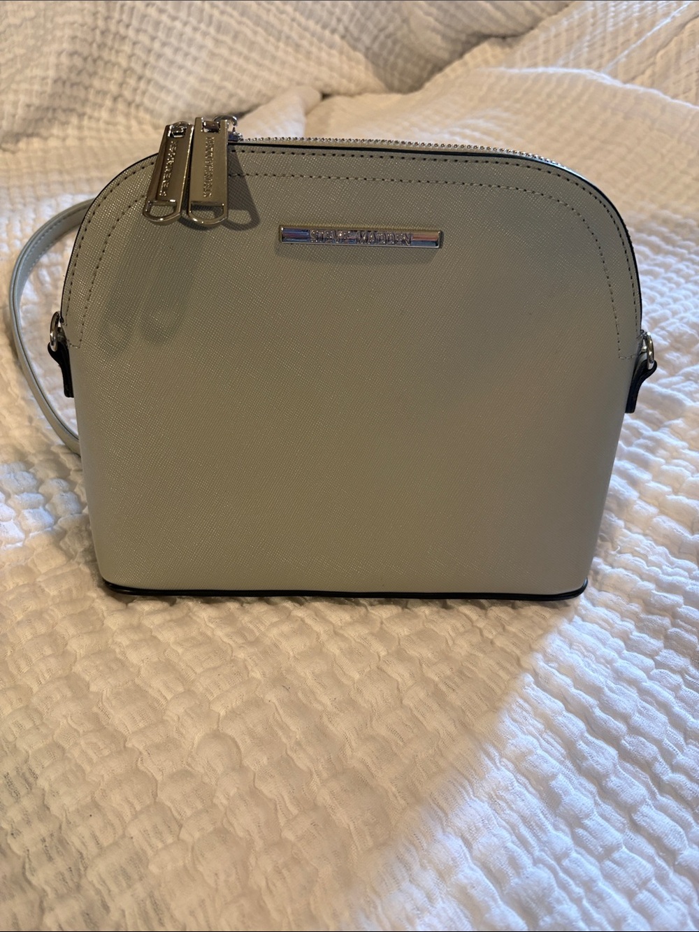 Steve Madden Gray Bmaggie Crossbody Bag with Chain Strap